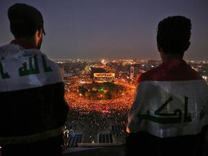 Iraqi protesters gather at Tahrir square during ongoing anti-government demonstrations in the capital Baghdad on October 31, 2019. (Photo: Ahmad Al-Rubaye/AFP via Getty Images)
