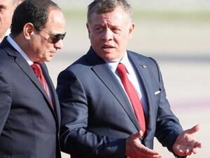الرئيس المصري عبد الفتاح السيسي والعاهل الاردني الملك عبد الله الثاني بن الحسين