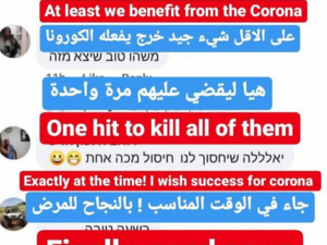 Coronavirus and Israeli-Extremists Clasping Hands Against the Palestinians