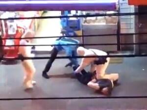 Video footage appears to show police officers in protective gear arresting an individual who allegedly violated a quarantine order in Tel Aviv, March 14, 2020 (Screen grab/Twitter)