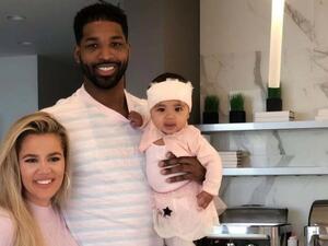 كلوي كارداشيان وتريستان تومبسون وابنتهما ترو