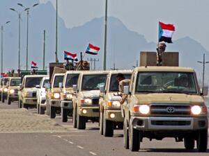 A file photo taken on November 26, 2019, shows a reinforcement convoy of Yemen's Security Belt Force dominated by members of the the Southern Transitional Council (STC) seeking independence for southern Yemen, heading from the southern city of Aden to Abyan province. Yemeni separatists early on April 26, 2020 declared self-rule of the country's south as a peace deal with the government crumbled, complicating a long and separate conflict with Huthi rebels who control much of the north. Saleh Al-OBEIDI / AFP