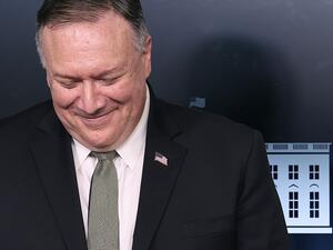 U.S. Secretary of State Mike Pompeo attends the coronavirus task force briefing in the Brady Press Briefing Room at the White House on April 08, 2020 in Washington, DC. President Trump vowed to hold back funding for the World Health Organization at the briefing, accusing the organization of having not been aggressive enough in confronting the virus, but later walked those comments back saying he had been misquoted, according to published reports. Chip Somodevilla/Getty Images/AFP CHIP SOMODEVILLA / GETTY IM