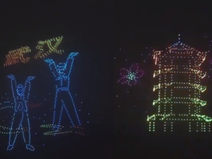 While the World Resides Under Lockdown, Drones Light up the Skies in Chinese Celebrations