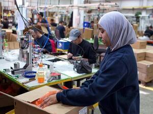 Queen Tex factory in Gaza  (Twitter)