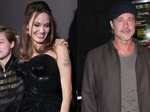 أنجلينا جولي وبراد بيت وشيلوه