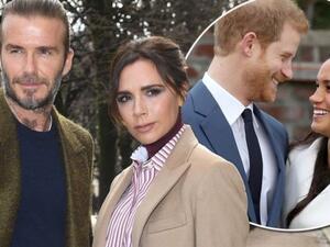 الأمير هاري وميغان ماركل وديفيد وفيكتوريا بيكهام