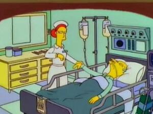 Another comedy fan used a Simpsons meme where a patient's condition is upgraded from 'dead' to 'alive' after being transferred to a better hospital  (Twitter)