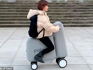 Poimo, or Portable and Inflatable Mobility, is a new e-bike prototype developed at the University of Tokyo to provide a flexible transportation option for short- and medium-distance trips. (University of Tokyo)