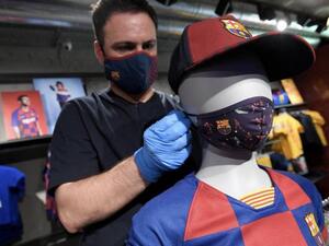 Barca design masks (Twitter)