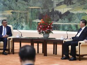  Chinese President Xi Jinping and World Health Organization Director-General Tedros Adhanom (Twitter)