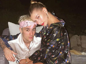 The model is enjoying spending time with her husband during quarantining