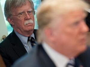 In this file photo US President Donald Trump speaks alongside National Security Adviser John Bolton (L) during a Cabinet Meeting in the Cabinet Room of the White House in Washington, DC, May 9, 2018. Donald Trump said on June 20, 2020 his former national security advisor John Bolton would pay a "big price" for what the president described as an illegal tell-all memoir. SAUL LOEB / AFP In this file photo US President Donald Trump speaks alongside National Security Adviser John Bolton (L) during a Cabinet Meeting in the Cabinet Room of the White House in Washington, DC, May 9, 2018. Donald Trump said on June 20, 2020 his former national security advisor John Bolton would pay a "big price" for what the president described as an illegal tell-all memoir. SAUL LOEB / AFP