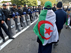 Vast demonstrations broke out in Algeria in February last year after then-president Abdelaziz Bouteflika announced a bid for a fifth term after 20 years in power (AFP photo)
