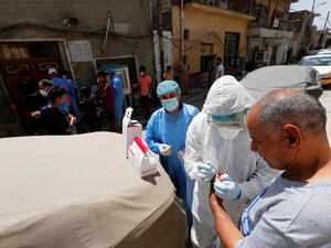 أكبر نسب الإصابات للعناوين الوظيفية كانت في فئة (الأطباء) المقيمين الدوريين