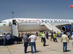 وصلت أول رحلة إلى مطار دمشق قادمة من العاصمة الأرمنية يرفان يوم 29 أبريل الماضي