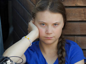 Greta Thunberg demonstrating outside the Parliament House, Stockholm. (Shutterstock/ File Photo)