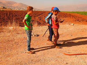 Syrian refugees upon escape from Syria war in Bekaa valley in Lebanon. (Shutterstock/ File Photo)