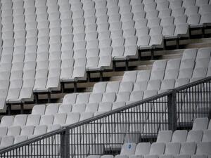 Empty seats in the grandstand of the "Stade de France" in Saint-Denis amid the spread of the COVID-19 pandemic, caused by the novel coronavirus. (Photo: AFP)
