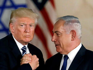 الرئيس الأمريكي دونالد ترامب ورئيس الوزراء الاسرائيلي بنيامين نتنياهو