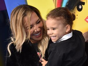 In this file photo US actress Naya Rivera and son Josey Hollis Dorsey arrive for the premiere of "The Lego Movie 2: The Second Part" at the Regency Village theatre on February 2, 2019 in Westwood, California. "Glee" star Naya Rivera is missing and feared drowned at a California lake, where divers, patrol boats and helicopters resumed their search for the US actress on July 9, 2020. (AFP/File)
