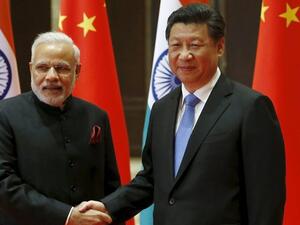 India's Prime Minister Narendra Modi with China's President Xi Jinping. (AFP/ File)
