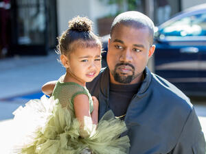 كانييه ويست وابنته نورث