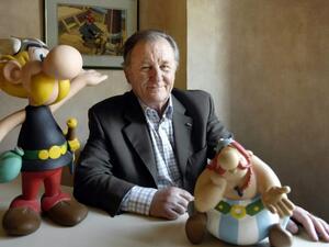Albert Uderzo created the plucky Gaul Asterix with fellow Frenchman Rene Goscinny in 1959. (AFP Photo/STEPHANE DE SAKUTIN)