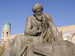 Statue of Al Khwarizmi, a ninth century mathematician, Ichan Kala, Khiva, Uzbekistan. (pinterest.com)
