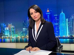 Ghada Oueiss, the Lebanese journalist and a principal anchor and presenter for Al Jazeera Arabic (Twitter)