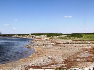 انخفاض قياسي في منسوب نهر الفرات يصل إلى حد الجفاف