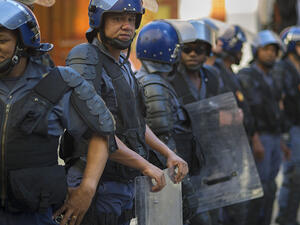 عناصر من شرطة جنوب افريقيا
