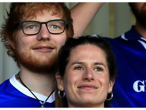 إيد شيران وزوجته 