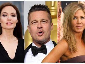 براد بيت وأنجلينا جولي وجينيفر أنيستون