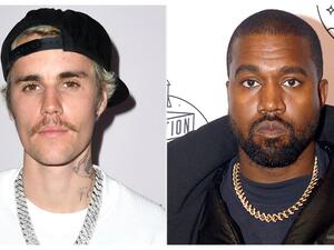 جاستين بيبر وكانيه ويست