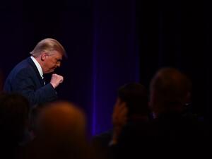 US President Donald Trump leaves after delivering remarks at the 2020 Council for National Policy Meeting at the Ritz Carlton in Pentagon City in Arlington, Virginia on August 21, 2020. Nicholas Kamm / AFP
