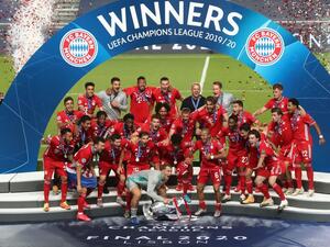 Bayern Munich Players Celebrate Winning 6th UEFA Champions League Title following their win in the final over Paris Saint Germain 1-0. (Photo: AFP)