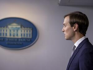 Senior Advisor to President Donald Trump and son-in-law Jared Kushner speaks during a press briefing at the White House on August 13, 2020 in Washington, DC. Tasos Katopodis/Getty Images/AFP TASOS KATOPODIS / GETTY IMAGES NORTH AMERICA / Getty Images via AFP
