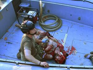 Ameen Zahid who was reported missing for 30 hours was found in the sea and he is still alive. He was caught in the Beirut explosion and thrown into the Mediterranean Sea (AFP)