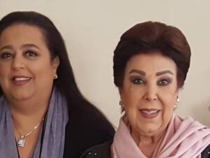 الفنانة الراحلة رجاء الجداوي وابنتها أميرة مختار 