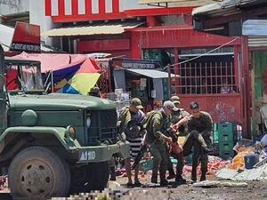 Suspected Islamic militants set off bombs in a southern Philippine town (Twitter)