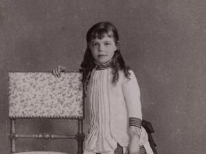 Portrait of Grand Duchess Olga Alexandrovna of Russia.  Photographed in 1888. (Twitter)