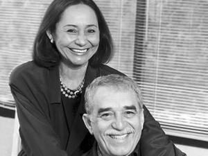 مرسيدس بارشا مع جابرييل جارسيا ماركيز. 