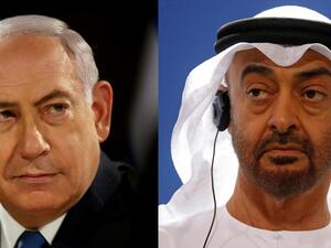 Abu Dhabi Crown Prince Mohammed bin Zayed, right, and Israeli Prime Minister Benjamin Netanyahu (AFP) Abu Dhabi Crown Prince Mohammed bin Zayed, right, and Israeli Prime Minister Benjamin Netanyahu (AFP)