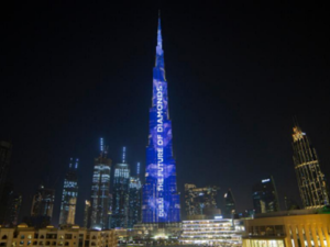 DMCC Invites Diamond World to Dubai With Message on Iconic Burj Khalifa
