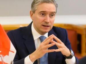 Canadian foreign affairs minister Francois-Philippe Champagne pictured March 2020. (AFP/File)