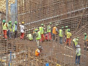 Ethiopian workers on scaffolding during construction of Grand Renaissance Dam near Sudanese-Ethiopian border (AFP/file photo) Ethiopian workers on scaffolding during construction of Grand Renaissance Dam near Sudanese-Ethiopian border (AFP/file photo)