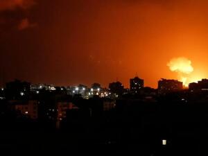 Israeli warplane, artillery attack sites in the besieged Gaza Strip (Twitter)