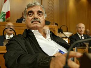 Rafik Hariri, architect of Lebanon's post war reconstruction, at a parliamentary session in Beirut, on September 3, 2004. AFP Rafik Hariri, architect of Lebanon's post war reconstruction, at a parliamentary session in Beirut, on September 3, 2004. AFP
