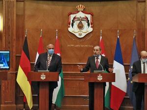 اجتماع رباعي بالأردن.. دعم اتفاقات السلام وتأكيد على حل الدولتين